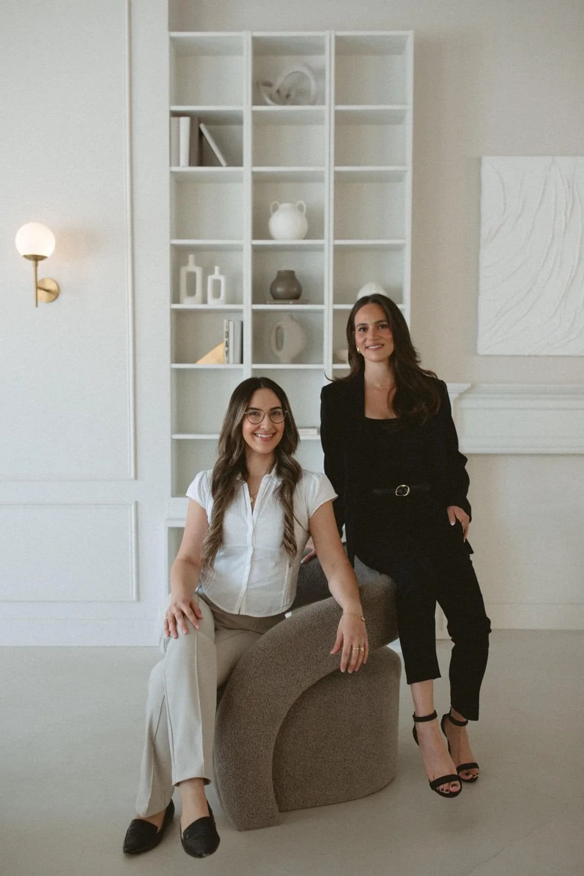 Katelyn Matias and Daniella Simas Medeiros, registered psychotherapists at Anchor & Bloom Psychotherapy in Mississauga, Ontario