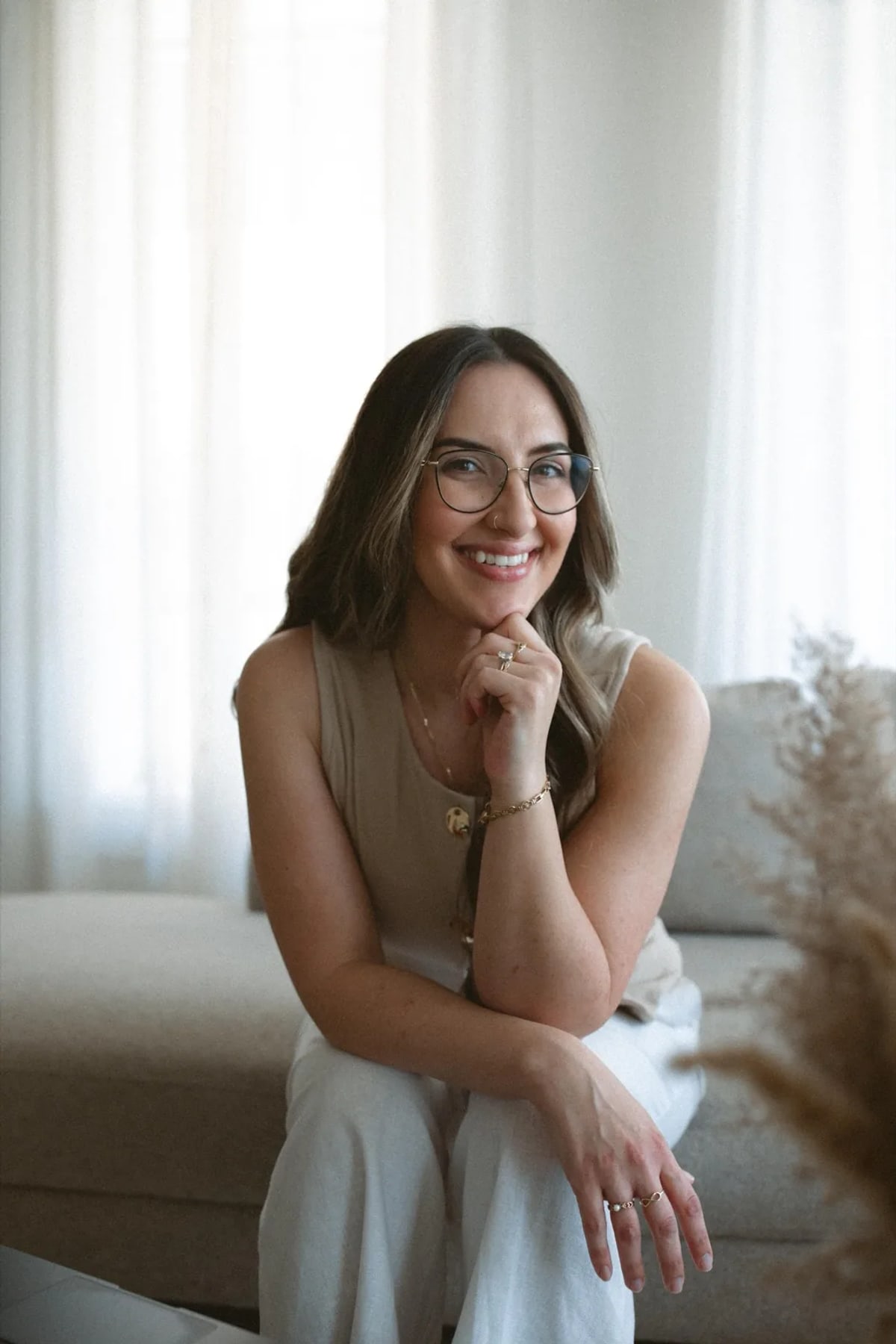 Portrait of Katelyn Matias, founder of Anchor & Bloom Psychotherapy